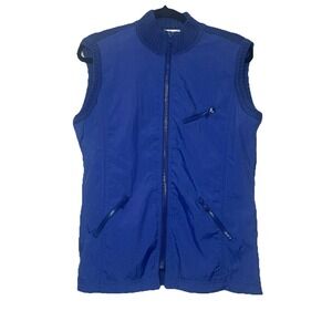 Elements Zip Up sleeveless Knit Wool Acrylic Vest Size L